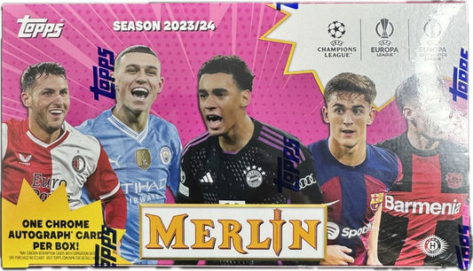 Best Deal - 2023/24 Topps UEFA Club Competitions Merlin Chrome Soccer Hobby Box